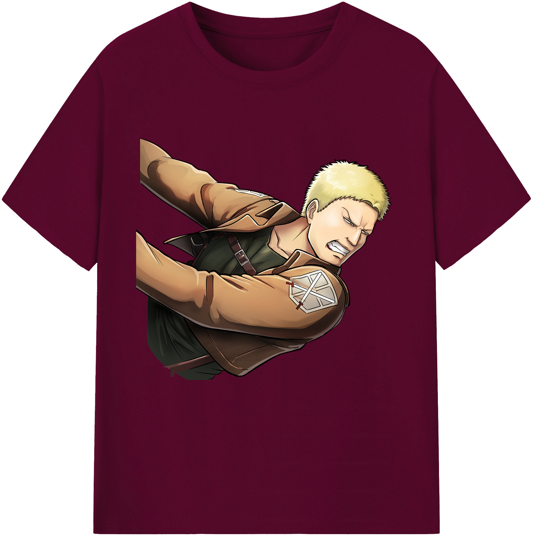 （画像用） 進撃の巨人 ライナー・ブラウン Attack on Titan Reiner Braun レディースカジュアルプリントTシャツ（綿100％）